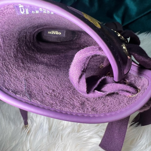 Coach floral corset lace up plum rain boots - Picture 15 of 16